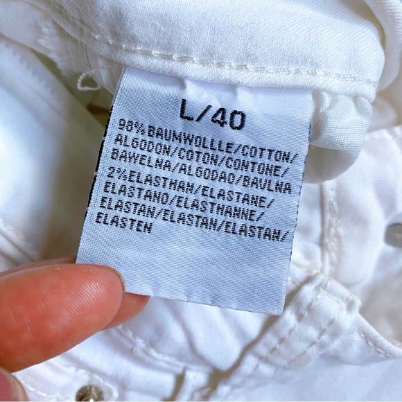 🐚 MISS BON WHITE COTTON HIGH WAIST JEAN SHORTS! - Picture 8 of 12